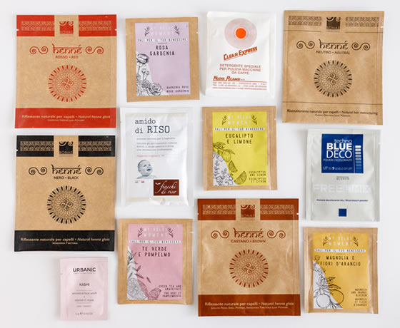 Polvere chimica in bustine monouso